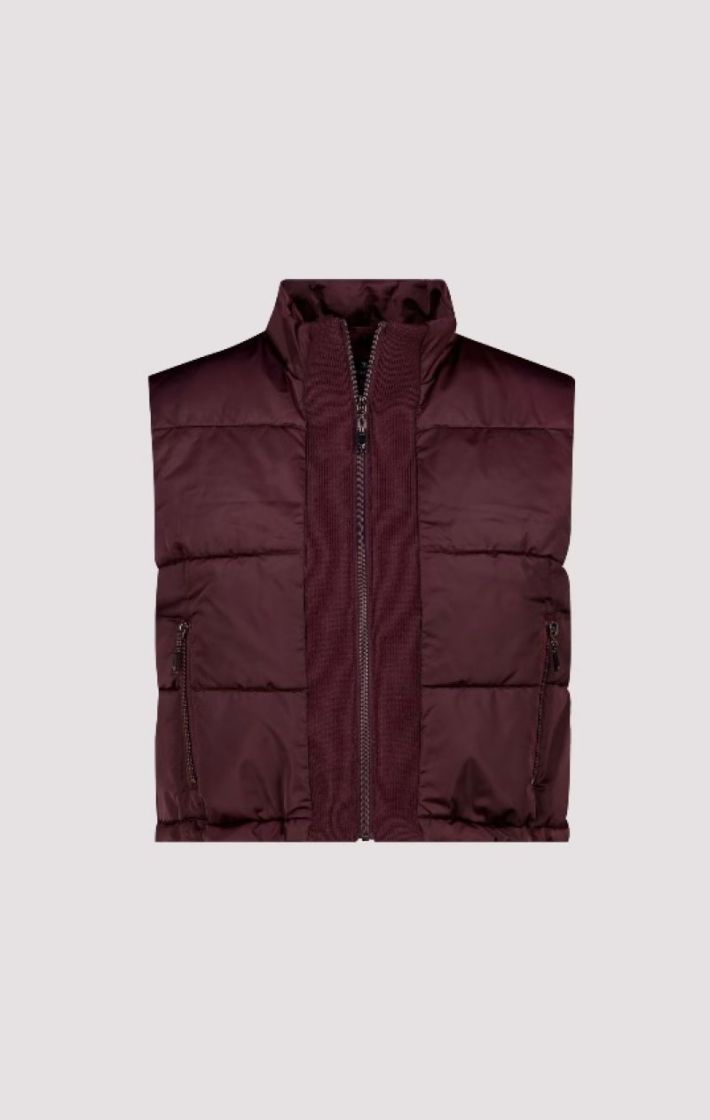 WAISTCOAT  DARK BORDEAUX