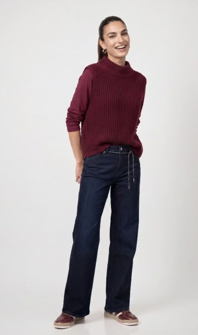 PULLUNDER CHENILLE DARK BORDEAUX