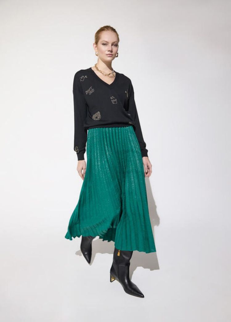 JERSEY CON CRISTALES NEGRO