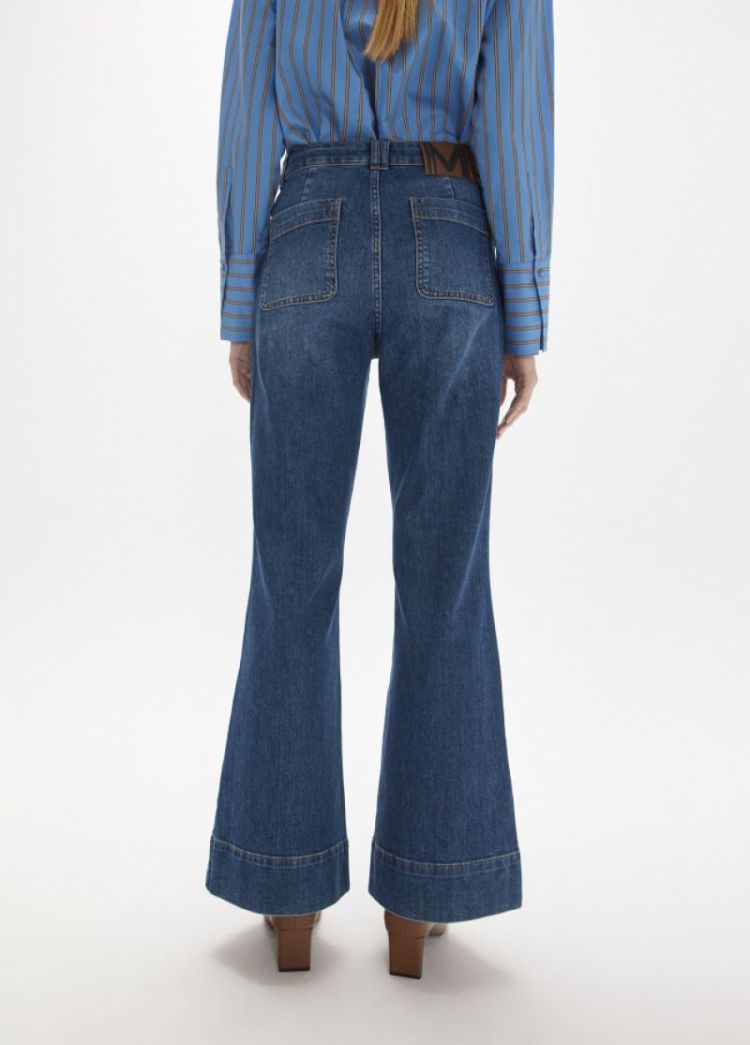 JEANS FIT RECTO LARGO AZUL DENIM
