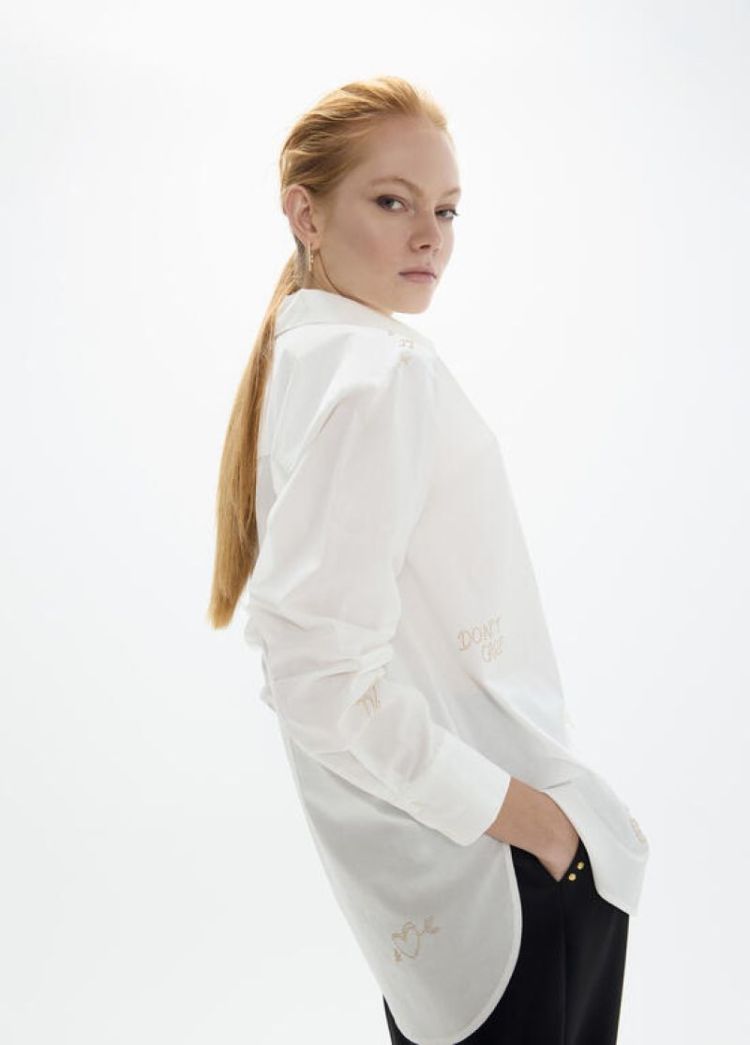 CAMISA OVERSIZE  BLANCO