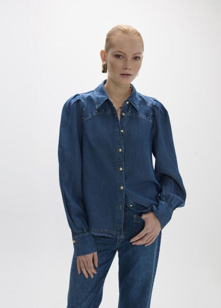 CAMISA TEJANA  ZAZUL MEDIO