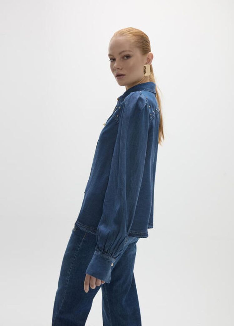 CAMISA TEJANA  ZAZUL MEDIO