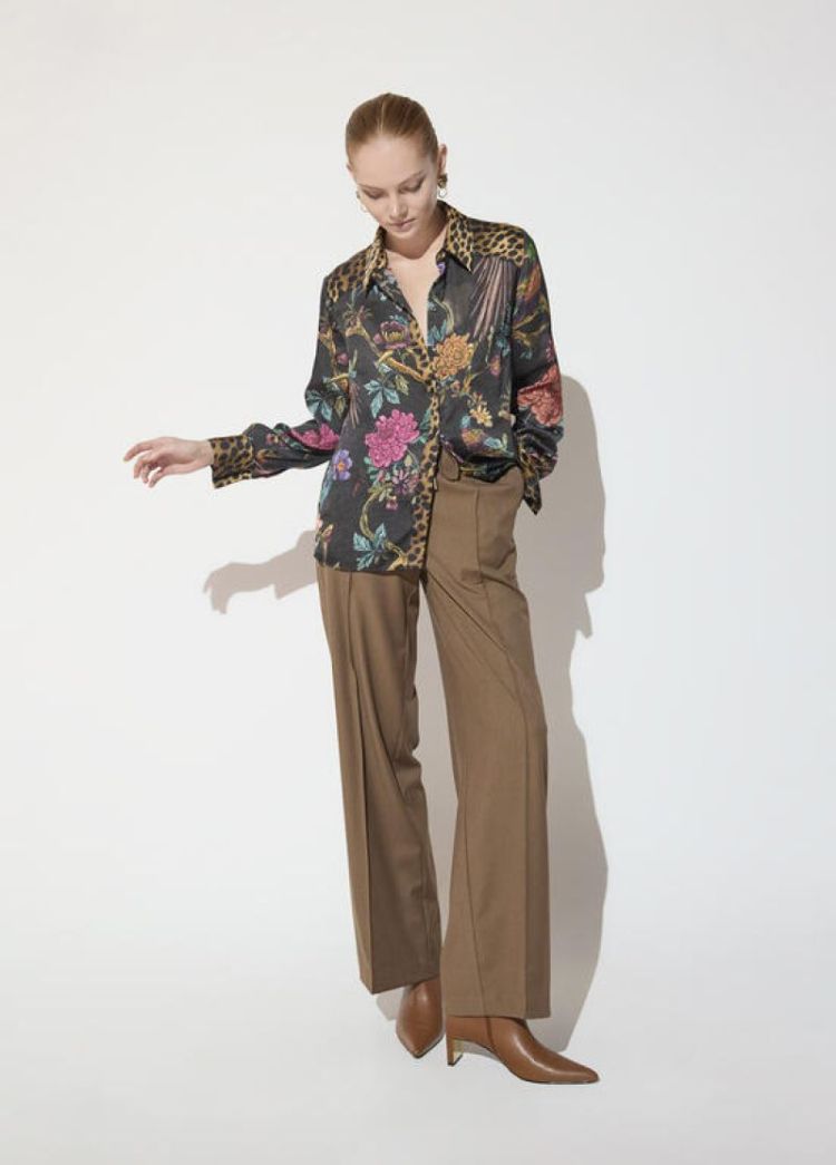 CAMISA REGULAR COMBI ANIMAL MARRON MUTLI
