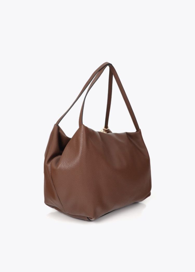 SHOPPER EFECTO MULTI TACHAS MARRON