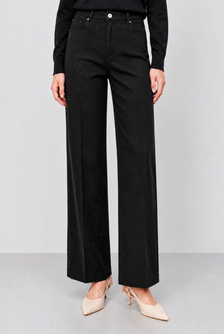 PANTALONE COLOR DONVINA STRASS 00016
