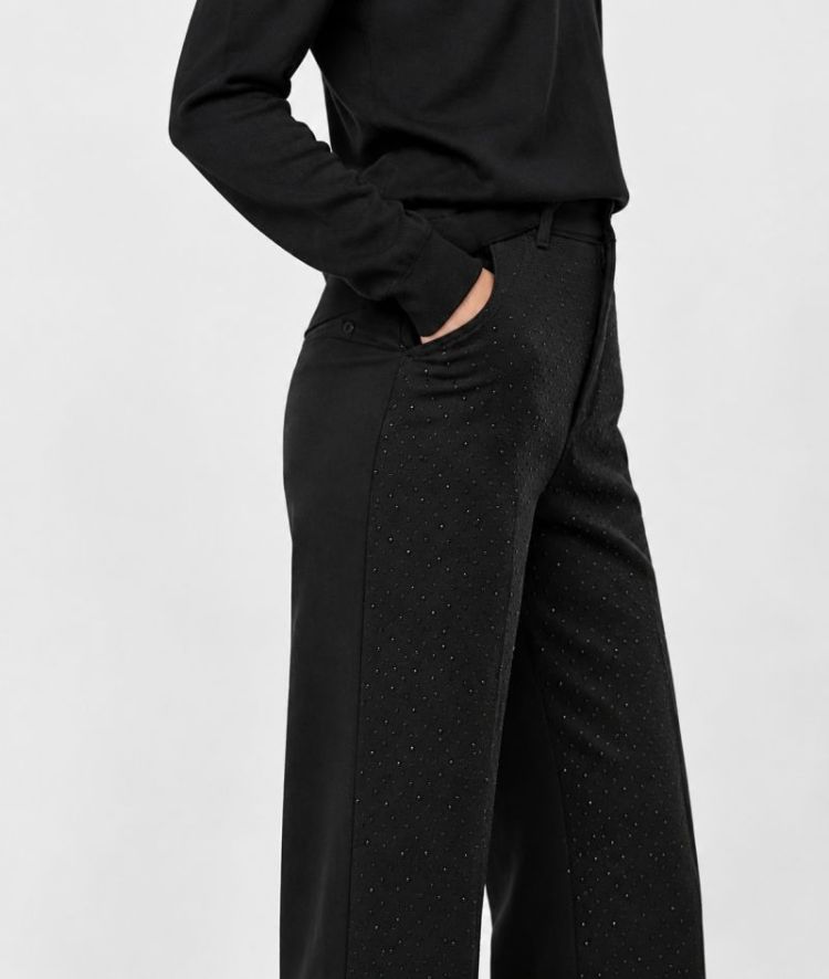 PANTALONE COLOR DONVINA STRASS 00016