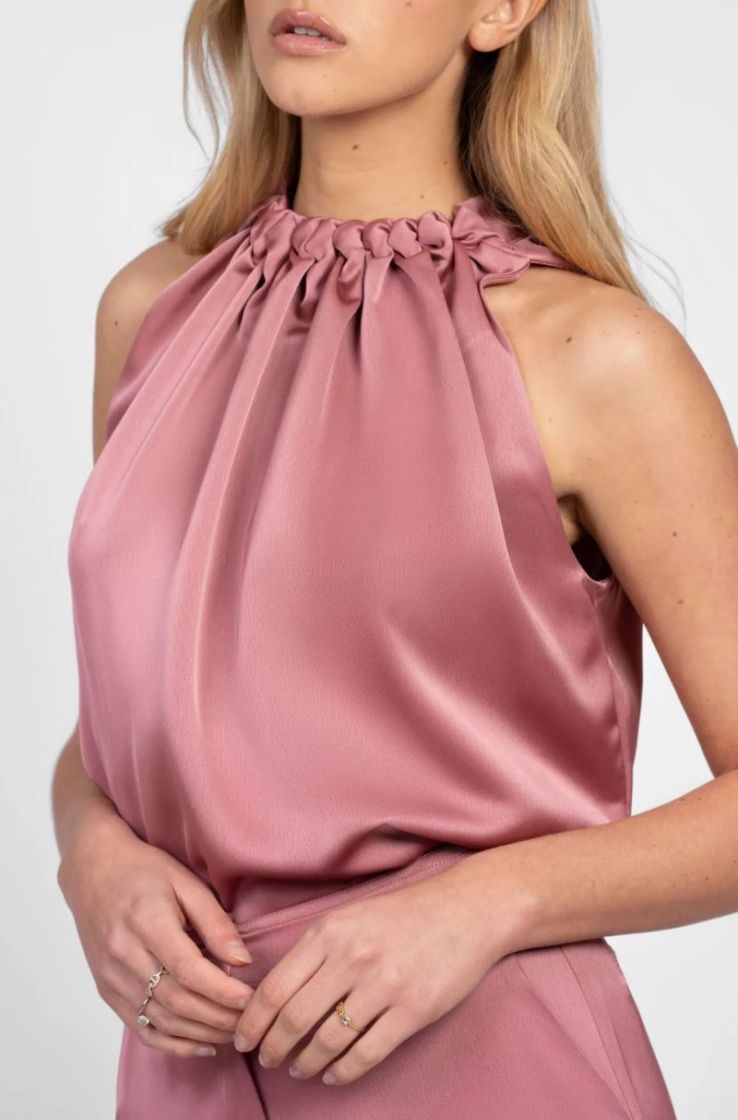 AIVY TOP DARK ROSE