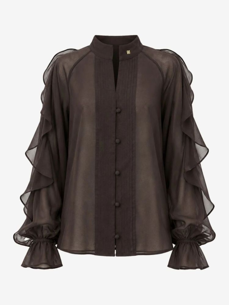 AYLIN BLOUSE CHOCOLATE TORTE