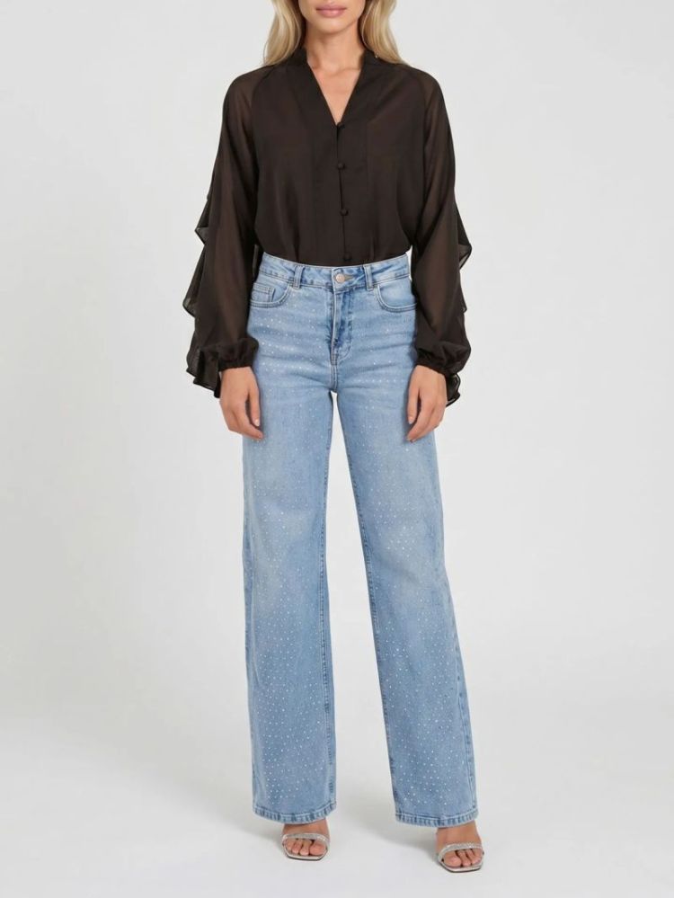 AYLIN BLOUSE CHOCOLATE TORTE