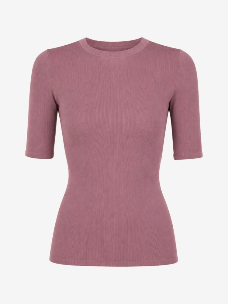 JOLIE SS TOP DARK ROSE