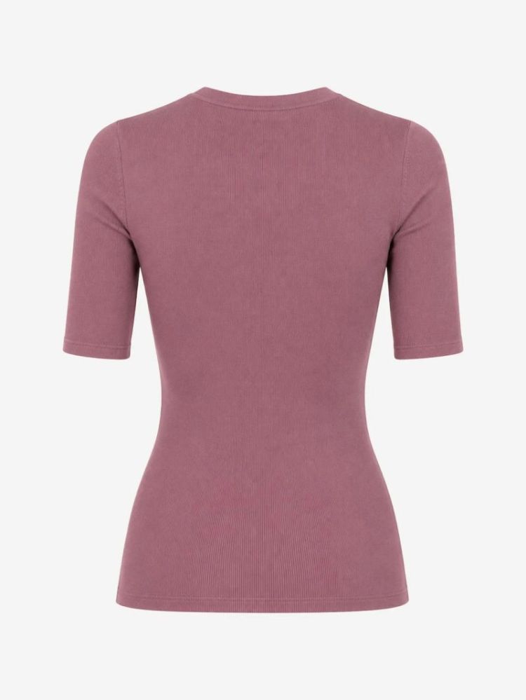 JOLIE SS TOP DARK ROSE
