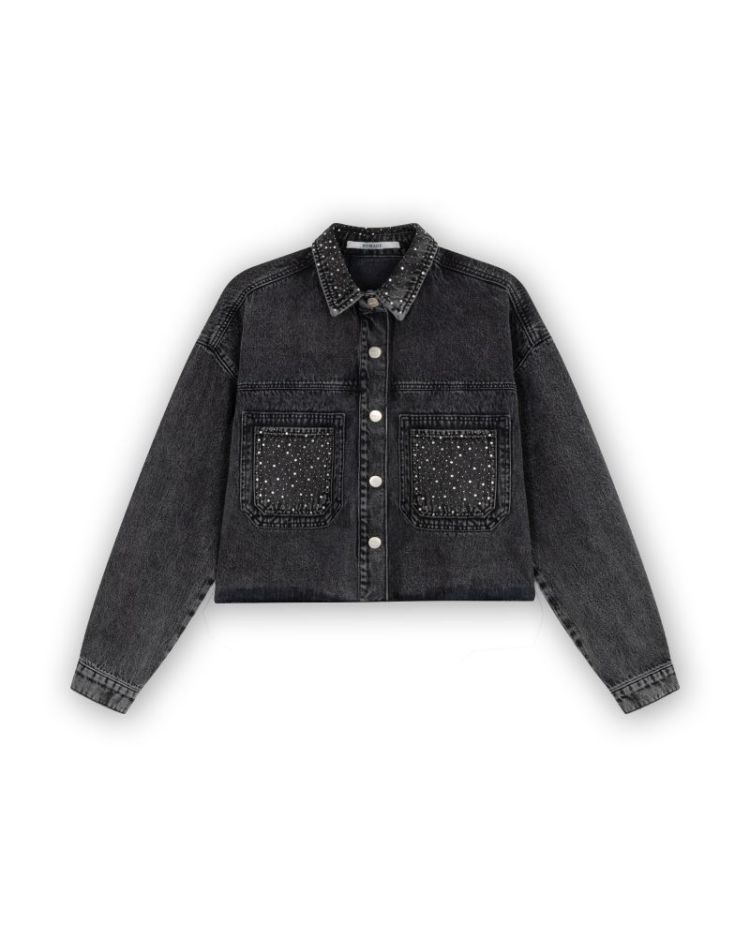 CROPPED OVERSIZE JACKET STRASS ANTRA USED