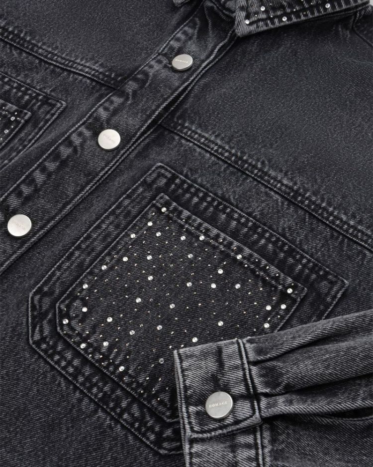 CROPPED OVERSIZE JACKET STRASS ANTRA USED