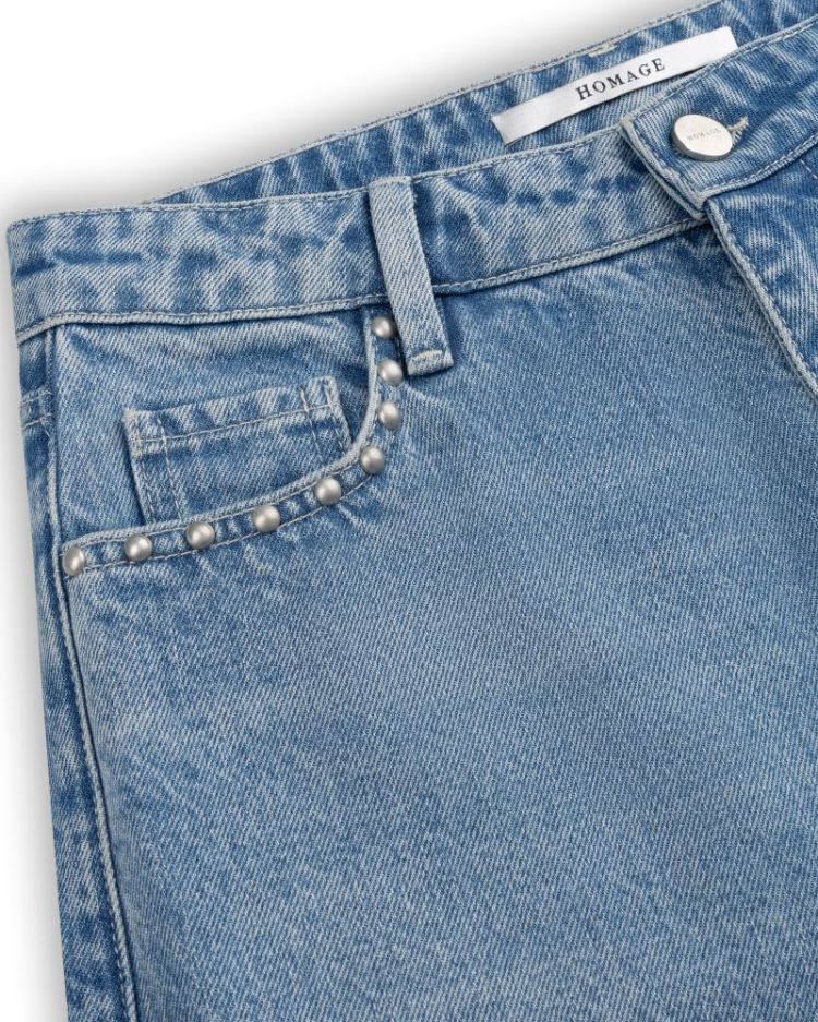 AMBER BALLOON JEANS STUDS VINTAGE WASH
