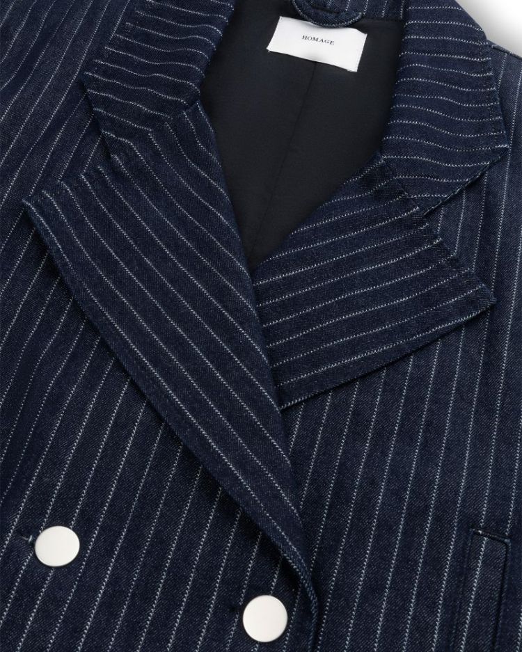 OVERSIZED WAISTCOAT PINSTRIPE DARK STRIPE