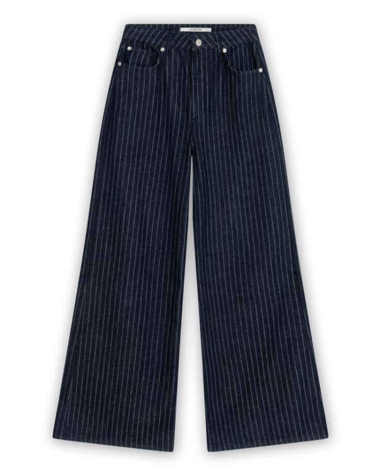 PALAZZO JEANS PINSTRIPE DARK STRIPE