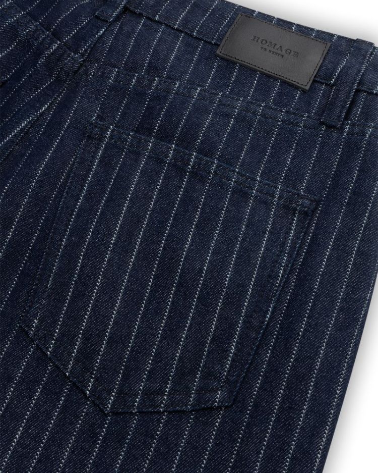 PALAZZO JEANS PINSTRIPE DARK STRIPE