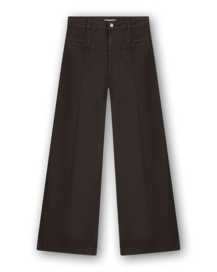 TAILORED JEANS LEATHER COATING BROWN COATED