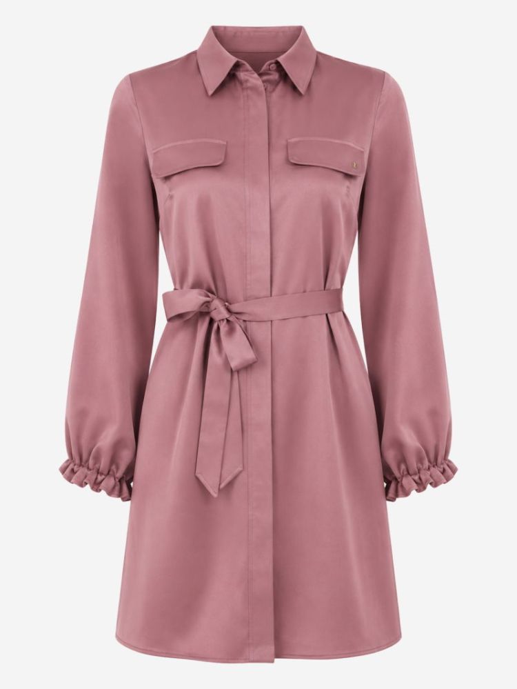 AIVY DRESS DARK ROSE