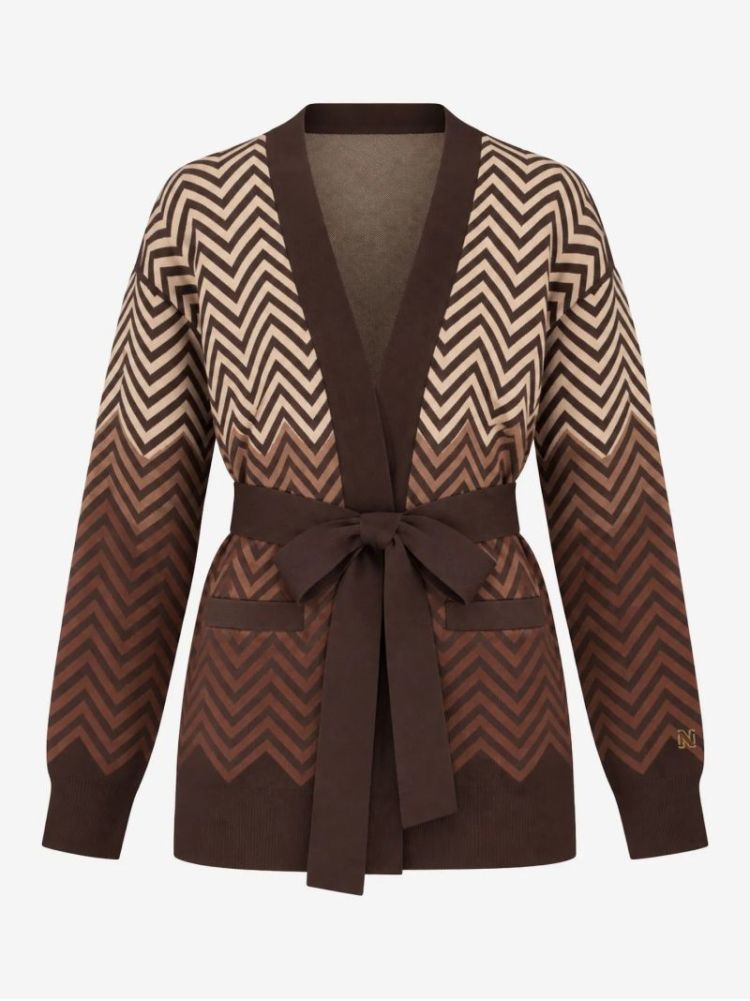 AVVA CARDIGAN CHOCOLATE MARTI