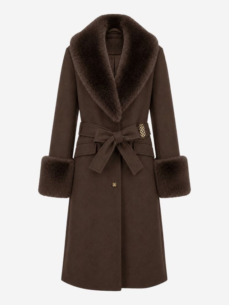 AURIA COAT CHOCOLATE MARTI