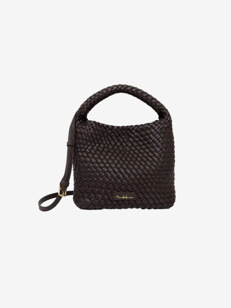 AMARIS BRAIDED HANDBAG CHOCOLATE TORTE