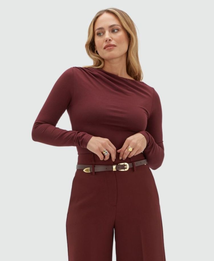 LENIE BURGUNDY