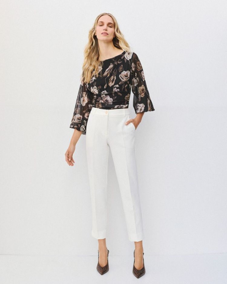 WOMEN BODY ROSE FLOWERS BLACK