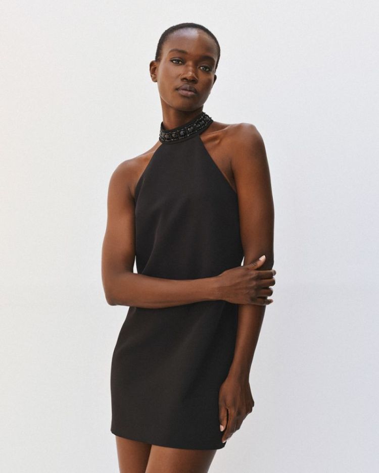 DRESS HALTER BLACK