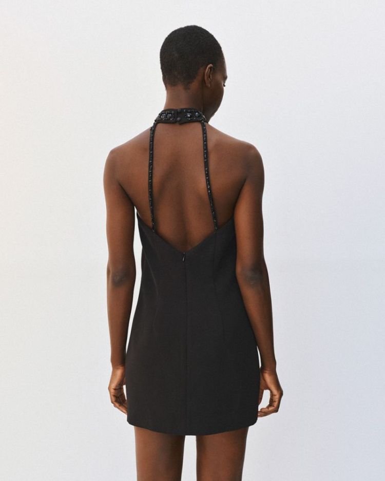 DRESS HALTER BLACK