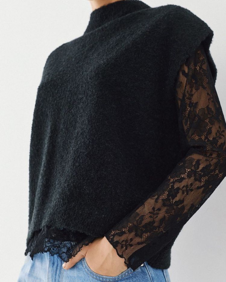 PULL LACE BLACK