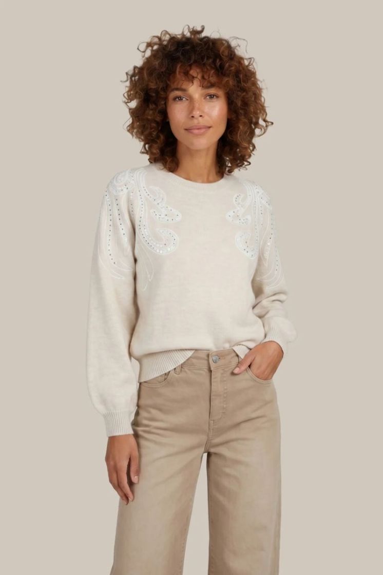 LILEAN KNITTING SWEATER SAND