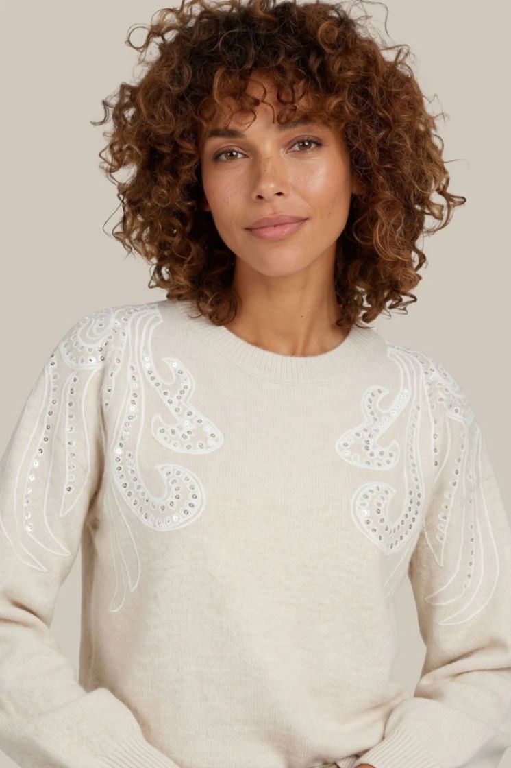 LILEAN KNITTING SWEATER SAND