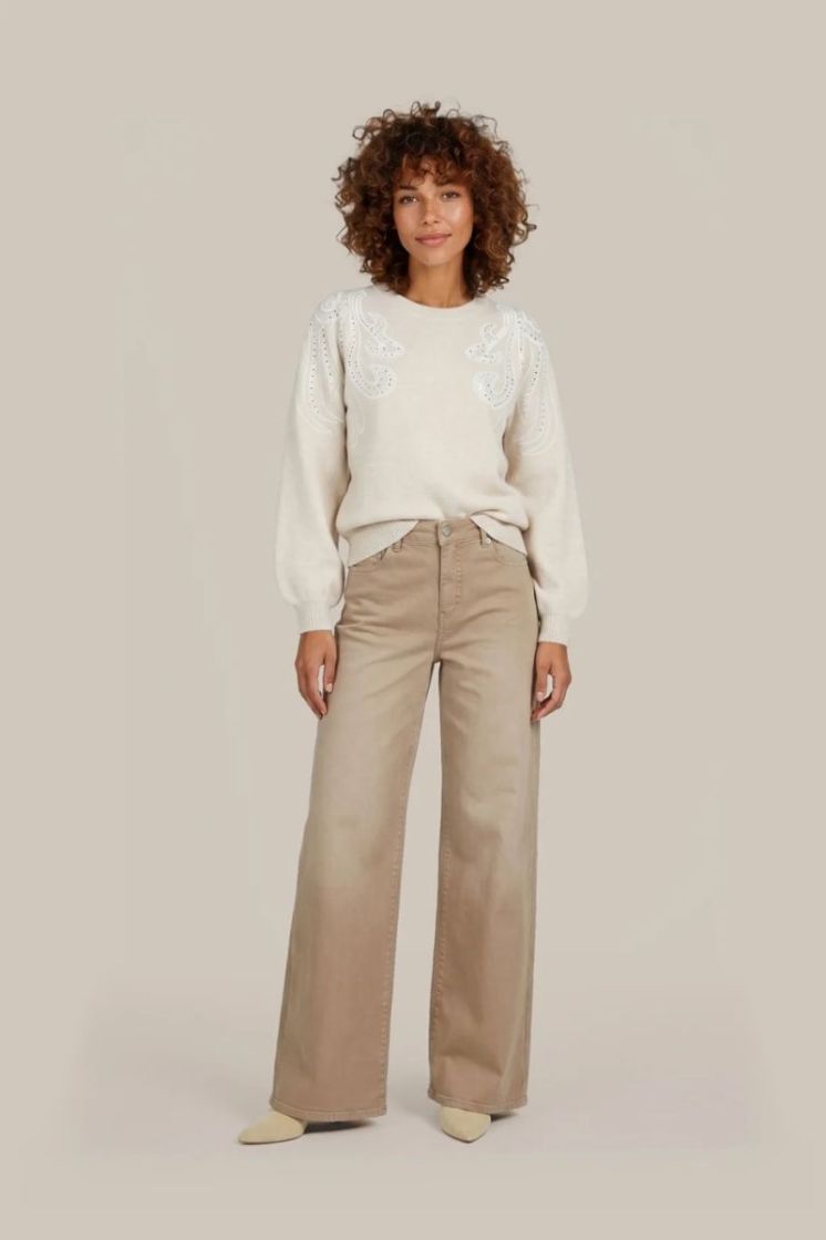 LILEAN KNITTING SWEATER SAND