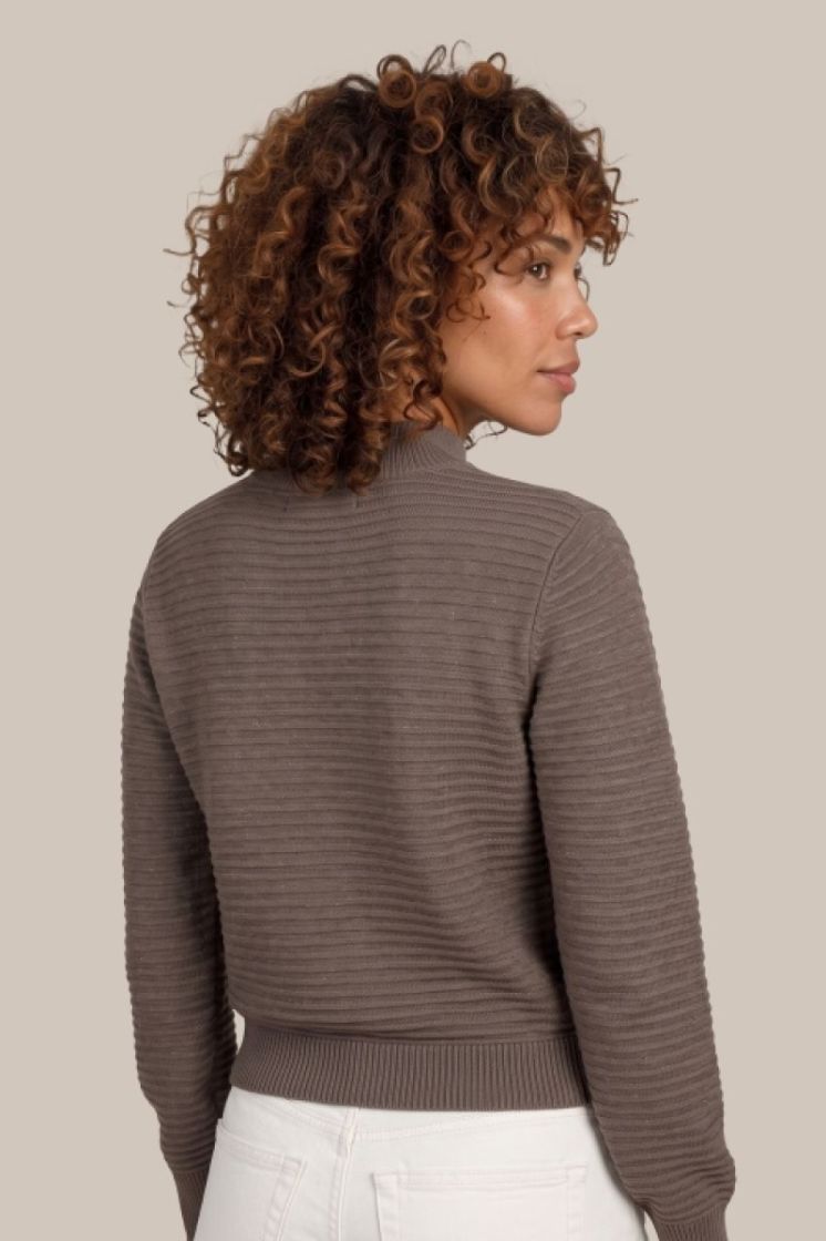 TUIREN KNITTING TOP DARK EARTH