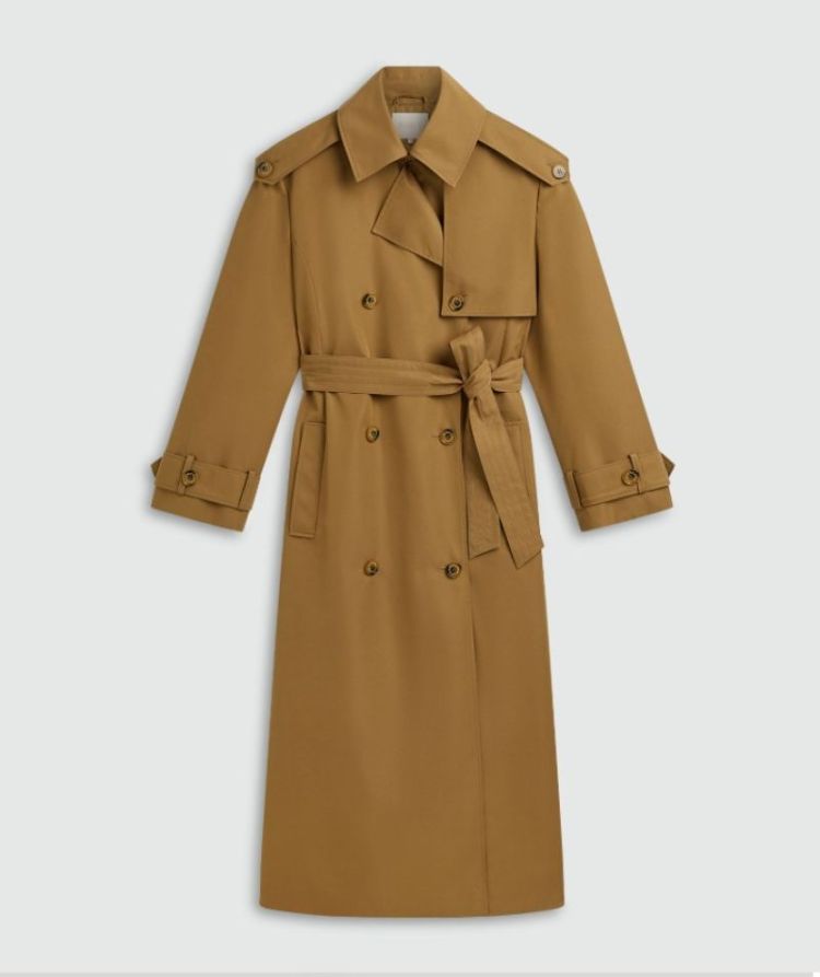 LONG TRENCH MID BROWN