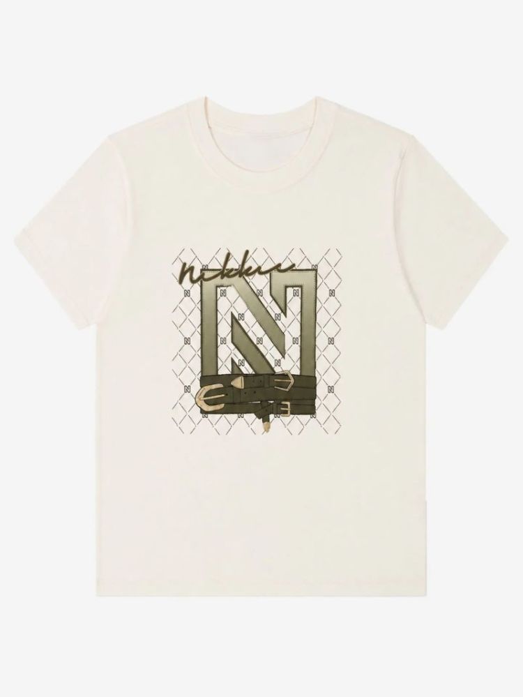 N CHAINS T-SHIRT STAR WHITE