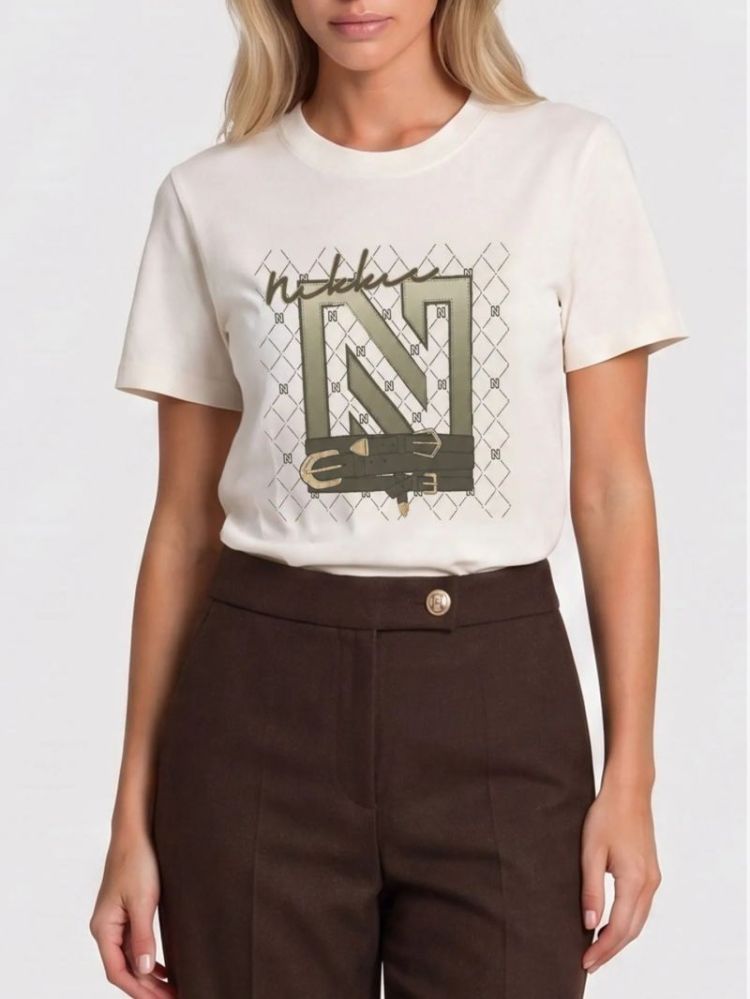 N CHAINS T-SHIRT STAR WHITE