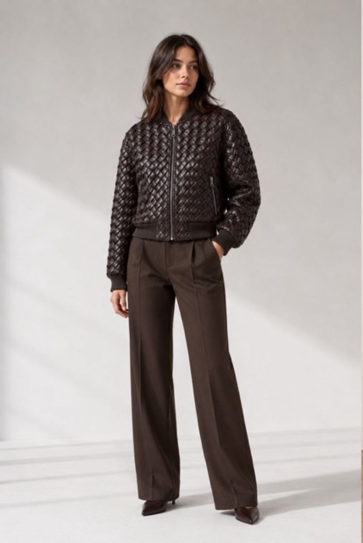 BRAIDED VESTE COFFE