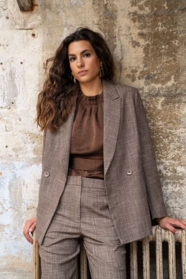 BLAZER STRAIGHT TAUPE