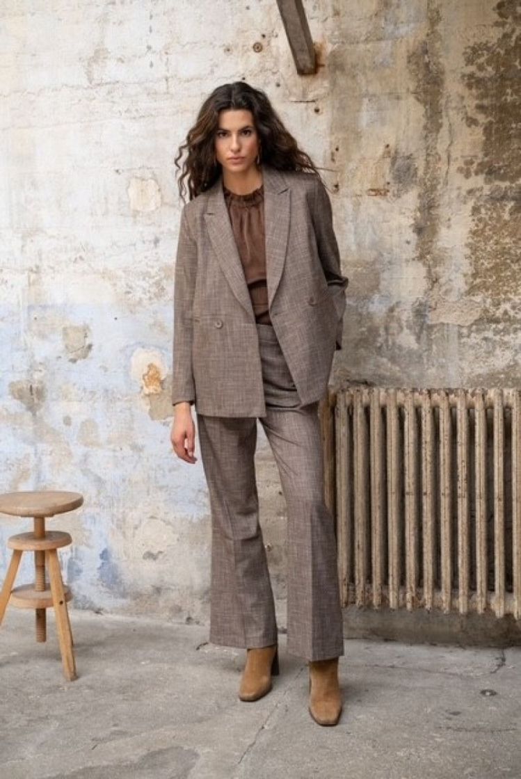 BLAZER STRAIGHT TAUPE