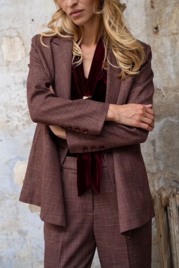 BLAZER STRAIGHT BORDEAUX