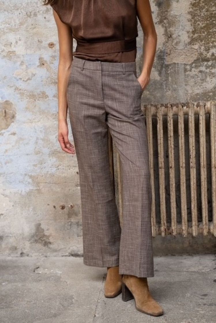 PANTALON STRAIGHT TAUPE