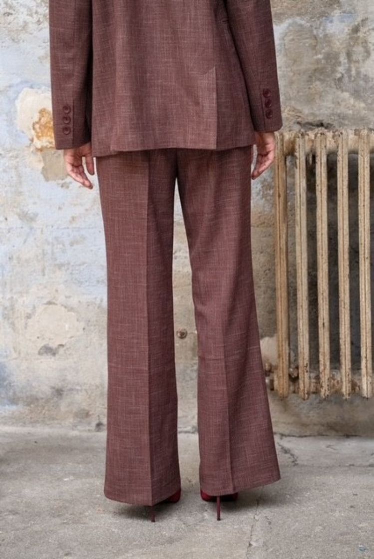 PANTALON STRAIGHT BORDEAUX