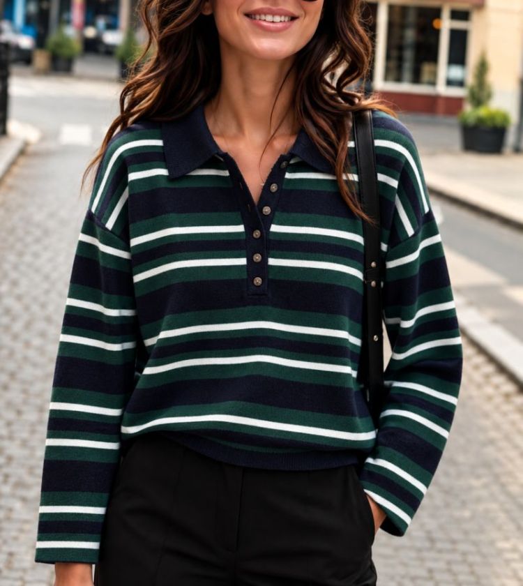 PULL POLO OCEAN NAVY GREEN