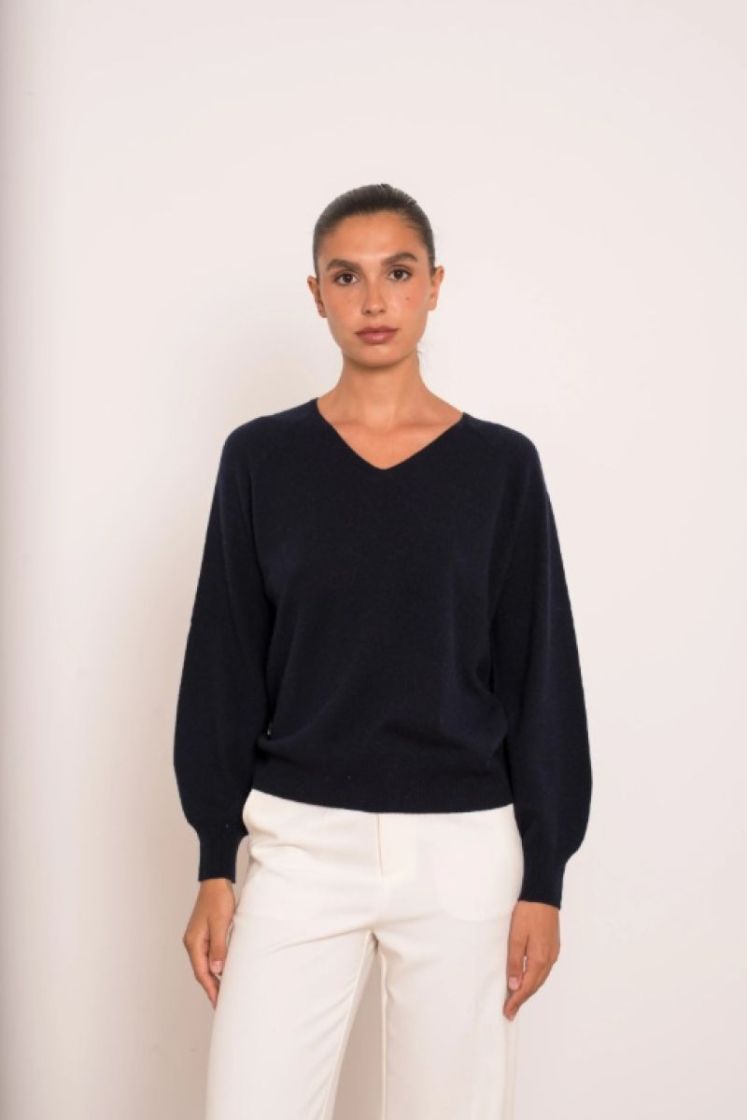 PULL V-NECK  NAVY
