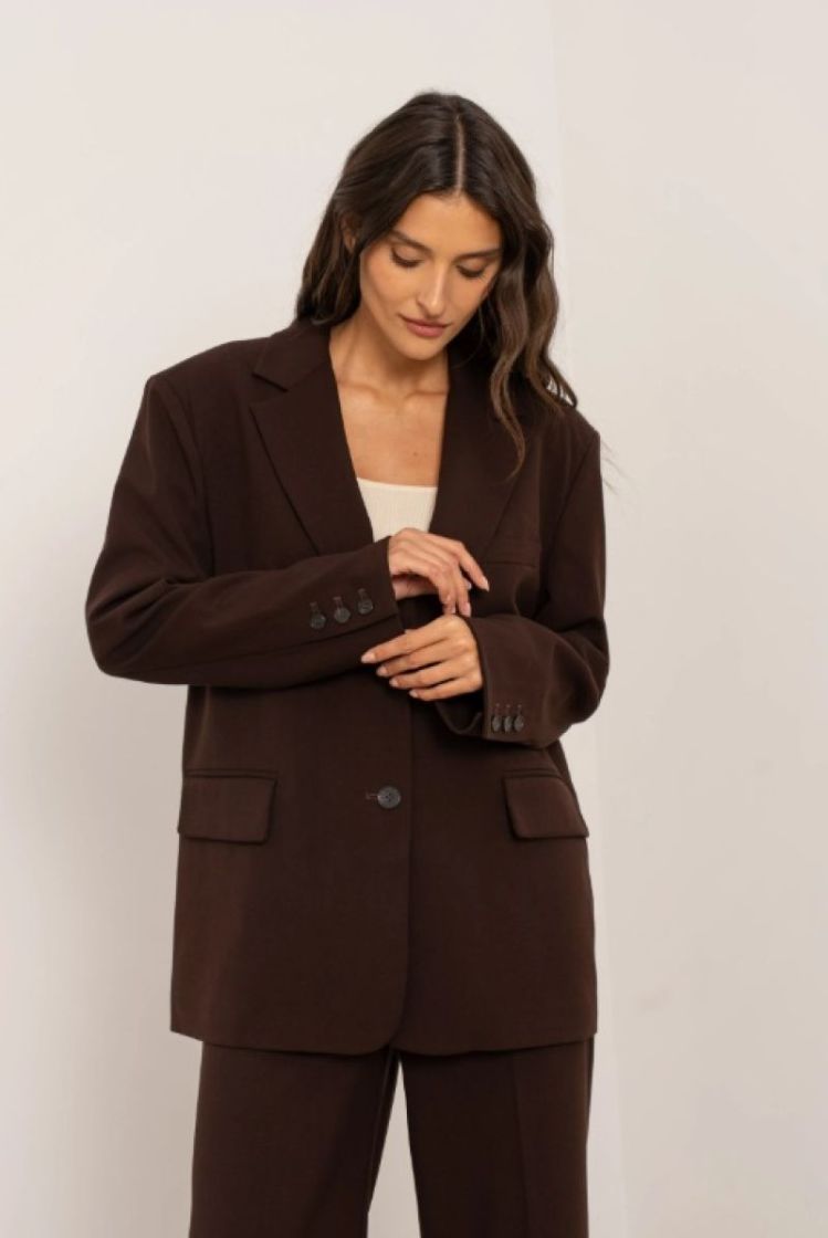 STRAIGHTCUT 2 BLAZER BROWN
