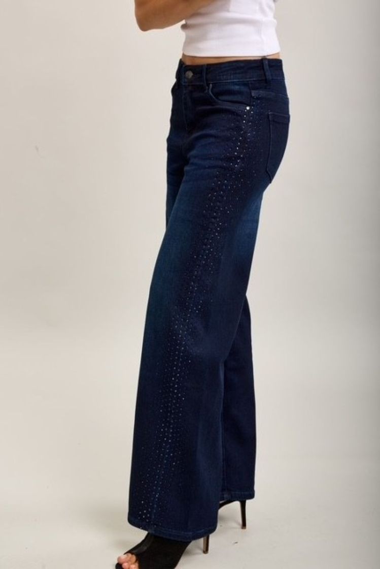 STRASS SIDE BLUE