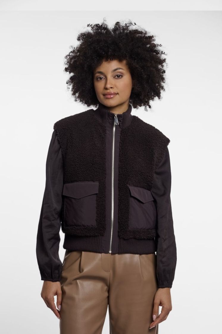 MIXED BODYWARMER PEATED
